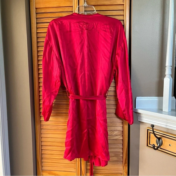 Vintage Victorias Secret Robe Women’s Small 100% Silk Mini Kimono Y2K - Picture 6 of 7